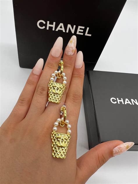 custom chanel earrings|chanel earrings price list.